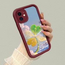 HONTINGA iPhone 12 ile Uyumlu Kılıfı Düşüme Önleyici Basitlik Anti Düşme Kamera Korumali Güzel Şeyler Bordo Desen Yumuşak Silikon Telefon Kılıfı Kadın ve Erkek Için Uygundur K2-7151