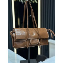 Kadın Detre Model Çok Bölmeli El ve Omuz Çantası