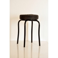 Berawond 4 Lü Siyah Siyah Profil Tabure Metal Tabure Kalın Tabure Mutfak Taburesi