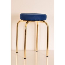 Berawond 4 Lü Renkli Tay-4 Tüyü Altın Ahtapot Tabure Mutfak Taburesi Demir Tabure