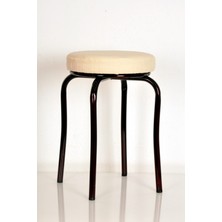 Berawond 10 Adet Krem Deri Bordo Profil Ahtapot Tabure Metal Tabure Mutfak Taburesi