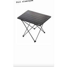 Haegs Full Alüminyum Katlanır Kamp Masası Orta Boy Siyah Renk