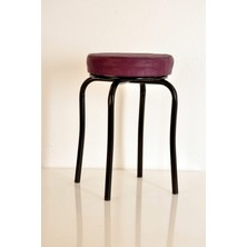 Berawond 8 Li Mor Siyah Profil Tabure Metal Tabure Kalın Tabure Mutfak Taburesi