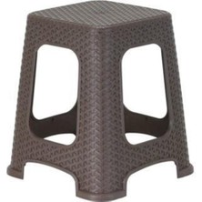 Berawond Star Rattan Plastik Tabure (4 Adet)