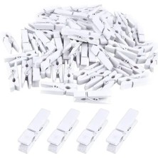 Nevamel 1000 Adet Beyaz Ahşap Mandal Seti 2.5 cm