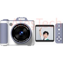 AteşTech Çocuklar Için Profesyonel Dijital Fotoğraf Makinesi Kamera – 48MP | 1080P Hd | Flip Ekranlı | 8x Zoom | Selfie Kamera