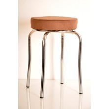 Berawond 5 Adet Kahverengi Tay Tüyü Profil Tabure Metal Tabure Mutfak Taburesi Kalın Tabure