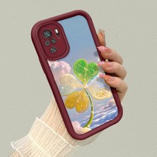 HONTINGA Xiaomi Redmi Note 10S ile Uyumlu Kılıfı Düşüme Önleyici Basitlik Anti Düşme Kamera Korumali Güzel Şeyler Bordo Desen Yumuşak Silikon Telefon Kılıfı Kadın ve Erkek Için Uygundur K2-7151