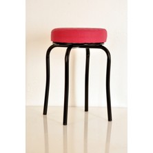 Berawond 5 Li Pembe Siyah Profil Tabure Metal Tabure Kalın Tabure Mutfak Taburesi