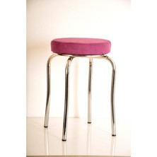 Berawond 8 Adet Pembe Tay Tüyü Profil Tabure Metal Tabure Mutfak Taburesi Kalın Tabure