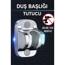 Suvia Duş Başlığı Tutucu Yapışkanlı – Ayarlanabilir, Su Geçirmez, Delme Gerektirmez