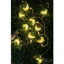 Horasan Ticaret 2 Metre Pilli Ay Figürlü LED Işık – Gün Işığı