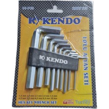 Kendo Allen Anahtar Takımı 10’lu Kas 901 | Dayanıklı Çelik Alyan Seti