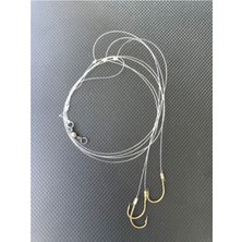 Genba 5 Adet Bronz Üç Iğneli Yemli Dip Olta Takımı 1