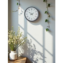 Almira Butik Zentime 36 cm Gri Dekoratif Duvar Saati