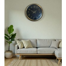 Almira Butik Zentime Ihtişam Eskitme 40 cm Metal Duvar Saati
