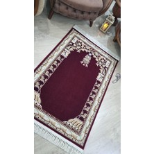 GÜLCEM HOME Safir Yün Tüşeli Akrilik Dokuma Kalın Halı Seccade Namazlık 80X120