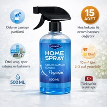 Uzman Home Spray Posedion Oda Spreyi - Çamaşır Kokusu 500 ml (15 Adet) – Ev, Ofis, Araç