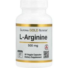 California Gold Nutrition L-Arginine 500 Mcg 60 Caps.