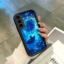 HONTINGA Samsung Galaxy A36 5g ile Uyumlu Kılıfı Düşüme Önleyici Basitlik Anti Düşme Kamera Korumali Denizdeki Küçük Tekne Desen Yumuşak Silikon Telefon Kılıfı Kadın ve Erkek Için Uygundur K2-0256
