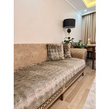 Kalın Peluş Koltuk Örtüsü 3lü Koltuk Için 80X200 Ölçü