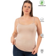 Özkan Underwear Özkan Kadın Viskon Atlet 5'li Paket Yumuşak Biyeli Esnek ve Nefes Alabilir 5XL