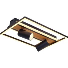 Özcan Aydınlatma 1428-1 Rea 2 Spotlu Plafonyer Siyah