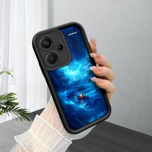 HONTINGA Xiaomi Redmi Note 13 Pro Plus 5g ile Uyumlu Kılıfı Düşüme Önleyici Basitlik Anti Düşme Kamera Korumali Denizdeki Küçük Tekne Desen Yumuşak Silikon Telefon Kılıfı Kadın ve Erkek Için Uygundur K2-0256