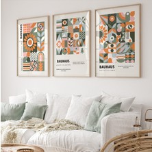 Pam Studio Bauhaus Poster Seti 3’lü | Modern Sanat, Minimalist Duvar Dekoru, Geometrik Tasarım Tablo