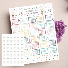 Hsn Ramazan Ayı Aktivite Etkinlik Kartı ve Etiketleri Çocuklara Özel Görev Kartı