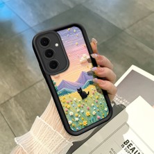 HONTINGA Samsung Galaxy S24 Fe ile Uyumlu Kılıfı Düşüme Önleyici Basitlik Anti Düşme Kamera Korumali Çiçeklerdeki Kedi Desen Yumuşak Silikon Telefon Kılıfı Kadın ve Erkek Için Uygundur K2-0254