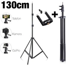 Ally 130CM Işık Ayağı Tripod Standı 3 Ayaklı Tripod Işık Ayağı 1.3 METRE-(5775)
