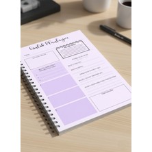Imajmix Günlük Planlayıcı Defter - A5 - 30 Yaprak - Mor