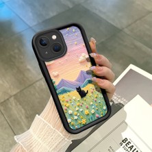 HONTINGA iPhone 15 Plus ile Uyumlu Kılıfı Düşüme Önleyici Basitlik Anti Düşme Kamera Korumali Çiçeklerdeki Kedi Desen Yumuşak Silikon Telefon Kılıfı Kadın ve Erkek Için Uygundur K2-0254