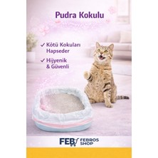 Febros Pudra Kokulu Kedi Tuvalet Torbası Kumu 7 Adet 82X50 cm Büyük Boy Hijyenik Kedi Kum Torbası