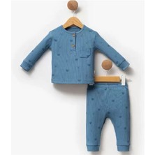 Butik Erkek Bebek %100 Pamuklu Alt - Üst 2'li Takım