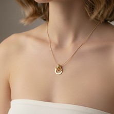 Sevil Gülgün Atelier 304 Paslanmaz Çelik Gold Kaplama Kadın  Kolye