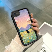 HONTINGA iPhone 8 ile Uyumlu Kılıfı Düşüme Önleyici Basitlik Anti Düşme Kamera Korumali Çiçeklerdeki Kedi Desen Yumuşak Silikon Telefon Kılıfı Kadın ve Erkek Için Uygundur K2-0254