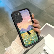 HONTINGA Xiaomi Redmi Note 10S ile Uyumlu Kılıfı Düşüme Önleyici Basitlik Anti Düşme Kamera Korumali Çiçeklerdeki Kedi Desen Yumuşak Silikon Telefon Kılıfı Kadın ve Erkek Için Uygundur K2-0254