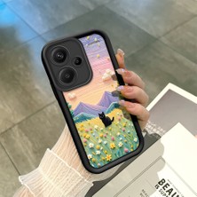 HONTINGA Xiaomi Redmi Note 13 Pro Plus ile Uyumlu Kılıfı Düşüme Önleyici Basitlik Anti Düşme Kamera Korumali Çiçeklerdeki Kedi Desen Yumuşak Silikon Telefon Kılıfı Kadın ve Erkek Için Uygundur K2-0254