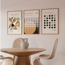 Pam Studio Bauhaus Poster Seti 3’lü – Geometrik Desenli Modern Duvar Dekoru