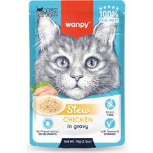 Wanpy 70G Pouch Tavuklu Yaş Kedi Maması