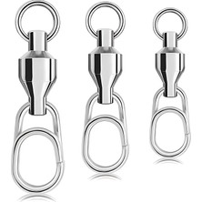 Hokkaido Üst Seviye 10 Adet 2 Numara,23-Mm,24.-Kg (52 Lbs) Çeker,paslanmaz Çelik,bilyeli,klipsli Fırdöndü,