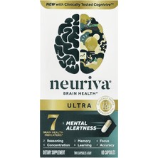 Neuriva Neurıva Ultra Brain Brain & Cognitive Focus & Memory Phosphatidylserine B6-B12 Folate 60 Cap