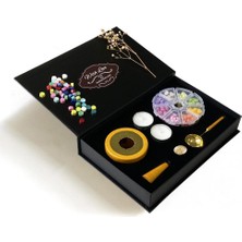 Mühürcüm Sanat Temalı Mum Mührü Seti Sarı 2