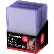 Ultra Pro 7,5cm x 10CM Thick Toploader 100PT Kalın 25'li