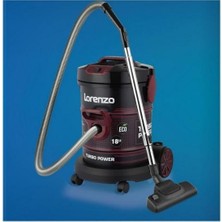 Lorenzo Mercury Metal Kazanlı Dry Torbalı Süpürge Bordo