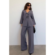 Madmext Füme Önü Bağlamalı Alt Üst Takım MG2423