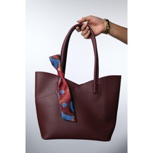 MİALES Fular ve Yavru Çanta Detaylı Kadın El ve Omuz Çantası