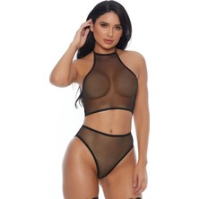 Siyah Transparan Fantazi Takım TM1123